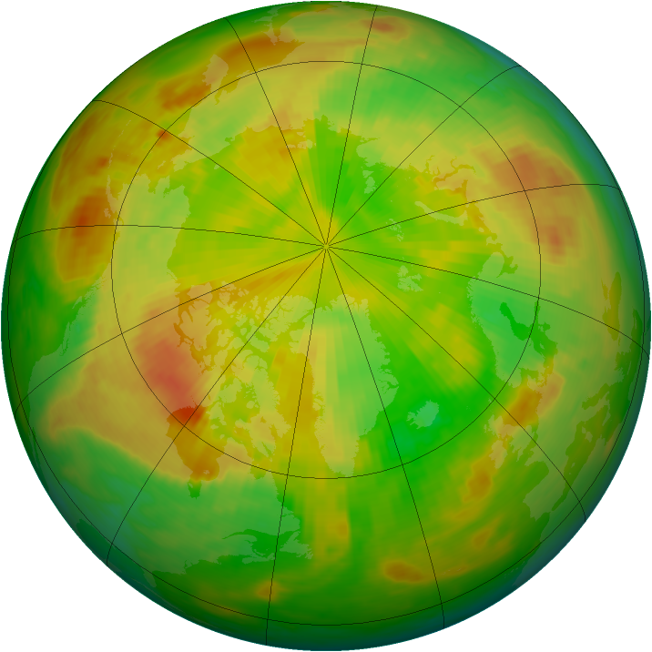 Arctic ozone map for 08 June 1979